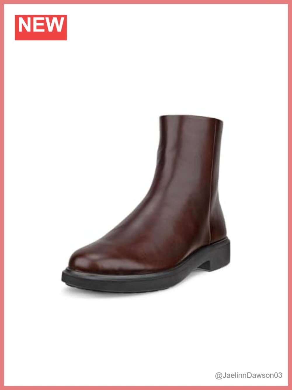 ECCO Women's Ankle Booties Leather Warm Lined Zip